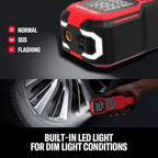 Craftsman Tire Inflator Portable Air Compressor - 20V Cordless Air Pump for Car Tires, 150PSI Upgrade High-Capacity Battery, Auto Shutoff Portable Tire Inflator for Car, LED Gauge & 12V DC Corded