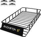 85”x49”x8” Roof Cargo Rack for SUV Car Trucks,Heavy Duty Cargo Basket Anti-Rust Top Luggage Rack