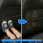 Back Seat Protector 2 Pack Fit For Honda Insight Car Kick Mats with Touch Screen Tablet Holder Storage Organizer Waterproof Dirt Proof Faux Leather Auto Accessories for Kids (1 Pair Black)