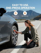 AstroAI Digital Tire Pressure Gauge 3-300PSI Calibrated to ANSI B40.7 Grade 2A (0.5%), Backlight and Flashlight, Presta Valve Adaptor Included, 4 Units, AAA Batteries, Orange