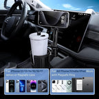 This Hill Magnetic Cup Holder Phone Mount, Compatible with MagSafe, 4.1" Base Adjustable Height Car Cup Holder Compatible wit