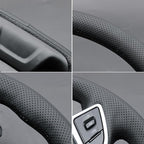 MEWANT Hand Sewn 3D Style Steering Wheel Cover Wrap for Chevrolet Camaro 2017-2022 Steering Wheel Accessories for Chevrolet Camaro 2017-2022
