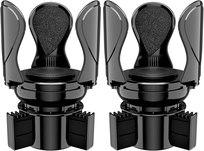 2Pack Car Cup Holder Expander, Cup Holder Extender Adapter with Expandable Arm and Adjustable Base, Compatible with Yeti Ramb
