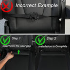 GMQ Back Seat Car Organizer 1 Pack,Backseat Organizer with Tray,Multifunctional Car Seat Back Storage Box with Foldable Tablet Holder (Coffee, Weave)