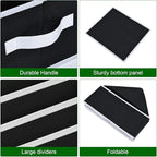 Homsorout Foldable Closet Organizer with Handles - 6 Pack Fabric Wardrobe Dividers for Clothes Storage Jeans, Pants, Sweaters