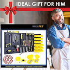WallPeg Pegboard Kit - 4 Each 24"x16" Peg Board Panels - Made in USA - Mounted Size is 64" x 24" Pegboards Wall Organizer for