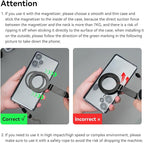 TELESIN Magnetic Neck Mount for Phones, Cell Phone Holder Stand Hanging on Neck POV/Vlog Selfie Hand Free Necklace Phone Strap Video Recording for iPhone 16 15 14 13 12 Seires Android Phones (Green)