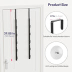 SWTYMIKI Over the Door Purse Organizer - 2 Packs Wall Mounted Purse Rack with 5 Hooks Design, Hanging Handbag Organizer Stora