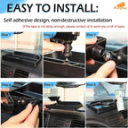 Aunginsy Center Console Dash Storage Tray Compatible with Hummer H3 2005-2009, Car Dashboard Multi-Functional Phone Mount Storage Box Dash Organizer Tray Insert with Mobile Phone Holder Accessories