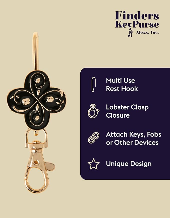 Women’s Bag Charm Key Finder, Car Keychain Hook, Cute Purse Organizer & Tote Bag Accessories, Gifts for Mom - Slim Pickings