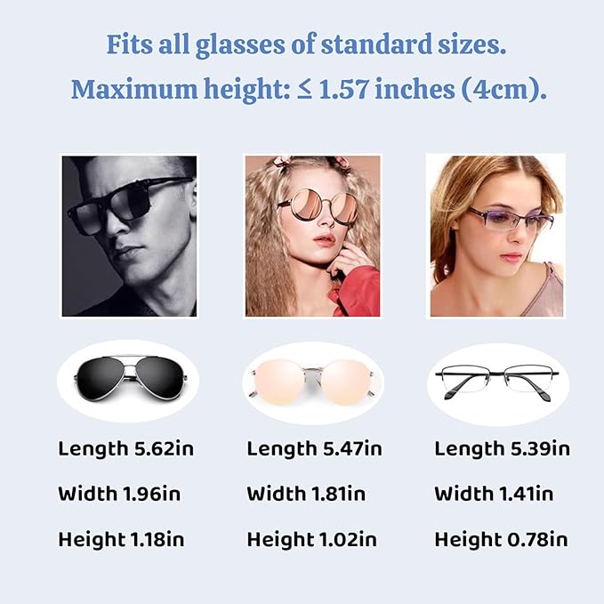 Evankin Universal Car Accessories Car Sun Visor Glasses Holder,Car Sun Visor Organizer Sunglasses Holder Clip On Sun Visor Secure Clip for Sunglasses
