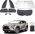 TINGLU Window Shades 8PCS for Lexus NX300h/NX300/NX200t 2015-2021 Accessories Car Side Full Windows Rear Triangular Windshield Sun Shade Sun UV Rays & Privacy Protection for Camping,Napping&Relaxing