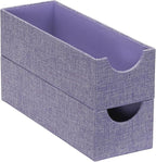 Household Essentials 2-Pack of Drawer Organizers, Sturdy Chipboard With Soft Polyester Cover, Handy and Fashionable Organizat