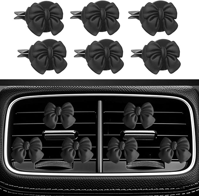 Dotesy 16 Pcs Bling Car Steering Wheel Cover Set with Crystal Seatbelt Shoulder Pads Diamond Butterfly Car Accessories for Women (Black)