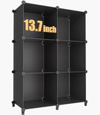 HOMIDEC XLarge Cube Storage Organizer,13.7 Inch Closet Organizer Storage Cabinet Shelf Bookshelf with Metal Hammer, Storage C
