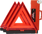 Safety Triangles DOT Approved, Standard Warning Triangles Enmergency Reflector, Emergency Triangles for Vehicles with Carry C