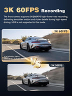 DDPAI 4K Dash Cam Front and Rear, STARVIS 2 IMX678, Built-in 64G eMMC Dual HDR Car Camera, WiFi Dash Camera for Cars with GPS