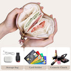 Stratalife Travel Jewelry Organizer - Portable Travel Jewelry Case for Bracelets, Bangles Crystal Storage, Necklace Ring Hold