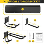 UUP 48" Garage Tool Organizer Wall Mount, 440lbs Garden Garage Storage Garage Organization with Adjustable Heavy Duty Hanging