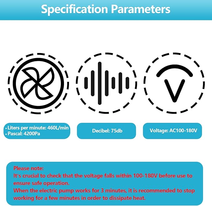 Electric Air Pump for Vacuum Storage Bag, Vacuum Seal Bags for Clothing Pump for Compression, Portable Vacpack Air Pump for V