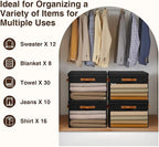 Homsorout Large Storage Bins with Lids - 3 Pack Foldable Decorative Organizers with Clear Windows & Handles, Cube Storage Org