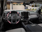 West Llama Customized Auto Car Steering Wheel Cover for Dodge RAM 1500 2500 3500, 15.5-16 inch (Blac+Pink - Large Size)