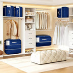 Comforter Storage Bag - 110L Large Capacity Blanket Storage Bags Ultra Space Saving Self Compression Organizer, Washable Comp