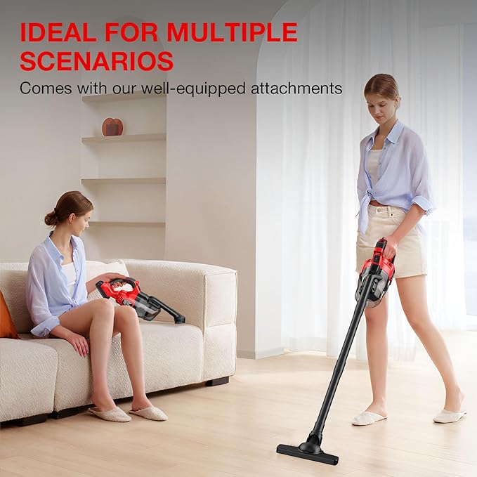 Cordless Vacuum Cleaner for Milwaukee 18V Battery, Handheld Vacuum Cleaner for Home Car Hardwood Floor Carpet, Portable Shop 