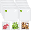 FEPPO Vacuum Sealer Bags for Food,15 PCS 8.3"×8.7" & 15 PCS 10.2"×11" Reusable Vacuum Seal Bags with Air Valve for Food Stora