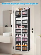 Over the Door Organizer Hanging- 10 Compartments, 80 lbs Load Behind Door Stuffed Animal Storage, Extra Large Toys Storage Or