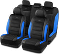 Skechers Aircooled & Memory Foam Seat Covers,Premium Leather with EVA Mesh Car Seat Covers,Seat Cover Full Sets,Airbag Compat