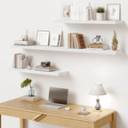 Vivelove 10 in Deep Floating Shelves for Wall, 55" x 10.2" x 1.5" Shelves for Room Wall Mounted, 1.5 Inch Thick Shelf for Bat