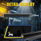 ARANA 3% VLT 20" × 25FT Ceramic Car Window Tint Film, Heat Resistant & 99% UV Blocking Privacy Protection