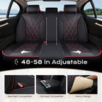 Coverado Car Seat Covers Full Set, Seat Covers for Cars, Front Seat Covers and Back Seat Cover Waterproof Leather Automotive 
