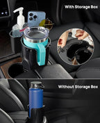 JOYTUTUS Cup Holder Expander, Expandable Insert Extender, Adapt Most Regular Cup Holder for Car 18-40oz (3.4-3.8 Inch), Hydro-Flask, Yeti, Nalgene (16 40 Oz) Large Water Bottles