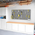 WALMANN 6-Pack 12"x16" Metal Pegboard Panels for Garage, Tool Organizer Pegboards for Pegboard Hooks - Compatible with 1/8" &