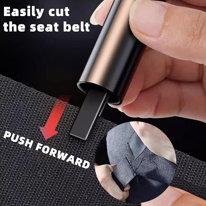2025 Upgraded Car Safety Hammer - Safe Hammer, Window Breaker & Seatbelt Cutter Emergency Escape Tool, Glass Breaker for Land