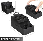 MULISOFT Car Seat Organizer- Backseat Car Organizer with 12 Storages Compartments and 2 Cup Holders, Organizers and Storage,