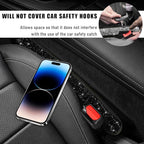 2PCS Bling Car Seat Gap Filler, Sparkling Rhinestone Side Seat Gap Blocker Stop Things from Dropping, Soft Foam Car Truck Filler Blocker Fill The Gaps Between Seats and Console (Black)