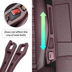Car Seat Gap Filler Organizer, 2PCS Multifunctional Vehicle Fill Gap Blocker with Storage Slot Between Seat & Console, Anti-Drop Auto Interior Organization, Universal for SUV Truck Sedan(Red)