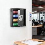 KYODOLED Electronic 60-Key Cabinet Wall-Mounted Digital Key Safe, Key Lock Box, Large Security Key Box for Keys Holder, Heavy