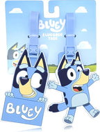 Bluey Luggage Tag for Boys 2 Piece Set | 4.25" Bluey Kids Luggage Tags for Suitcases | Travel Essentials Travel Cruise Ship E
