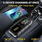 Car Jump Starter, 8000A 12V Jump Battery Pack (All Gas/10.0L Diesel), Portable Jump Starter with Display, Car Jump Starter
