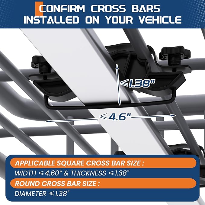 Garvee 51 in x 36 in Universal Roof Rack Basket, 200 LBS Capacity Luggage Rack, Heavy Duty Rooftop Cargo Carrier, Car Top Luggage Holder Basket Heavy Duty for SUVs, Trucks, Vehicles