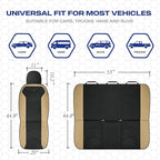 Skechers Memory Foam Seat Covers,Leather Car Seat Covers, Ultimate Comfort & Support Front Seat Covers Airbag Compatible, Aut