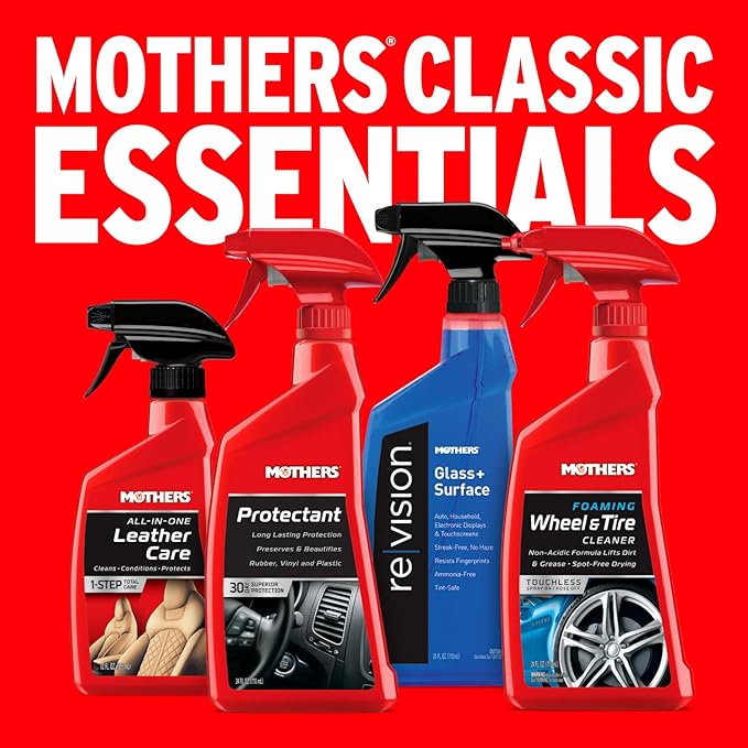 Mothers Protectant, 24 oz. – Long-Lasting UV Protection for Rubber, Vinyl & Plastic, Shields Dash, Trim, Bumpers & Tires from
