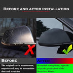YHCDSEA Rearview Mirror Guard Cover for Tesla Model Y, Side Mirror Cover Exterior Accessories fit for Model Y 2024 2023 2022 2021 (Matt Carbon Fiber Pattern)