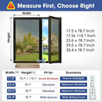 Coavas One Way Privacy Window Film, Sun Blocking Reflective Window Film See Out Not in, Heat Control Window Tint for Home, Anti UV Static Cling for Windows Office Door (Brown, 17.5 x 118 inches)