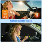 ZATOOTO Car Window Shades for Toyota 4Runner 2017-2024, 4 Pcs Magnetic Car Window Covers, 100% UV Protection Foldable Privacy Curtains Side Window Sun Shade for Baby Breastfeeding Sleeping Camping