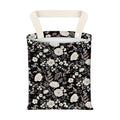 Hanging Car Garbage Bag, Cute Car Trash Can Bag, Automotive Accessories for Women Men Black White Peony Flowers